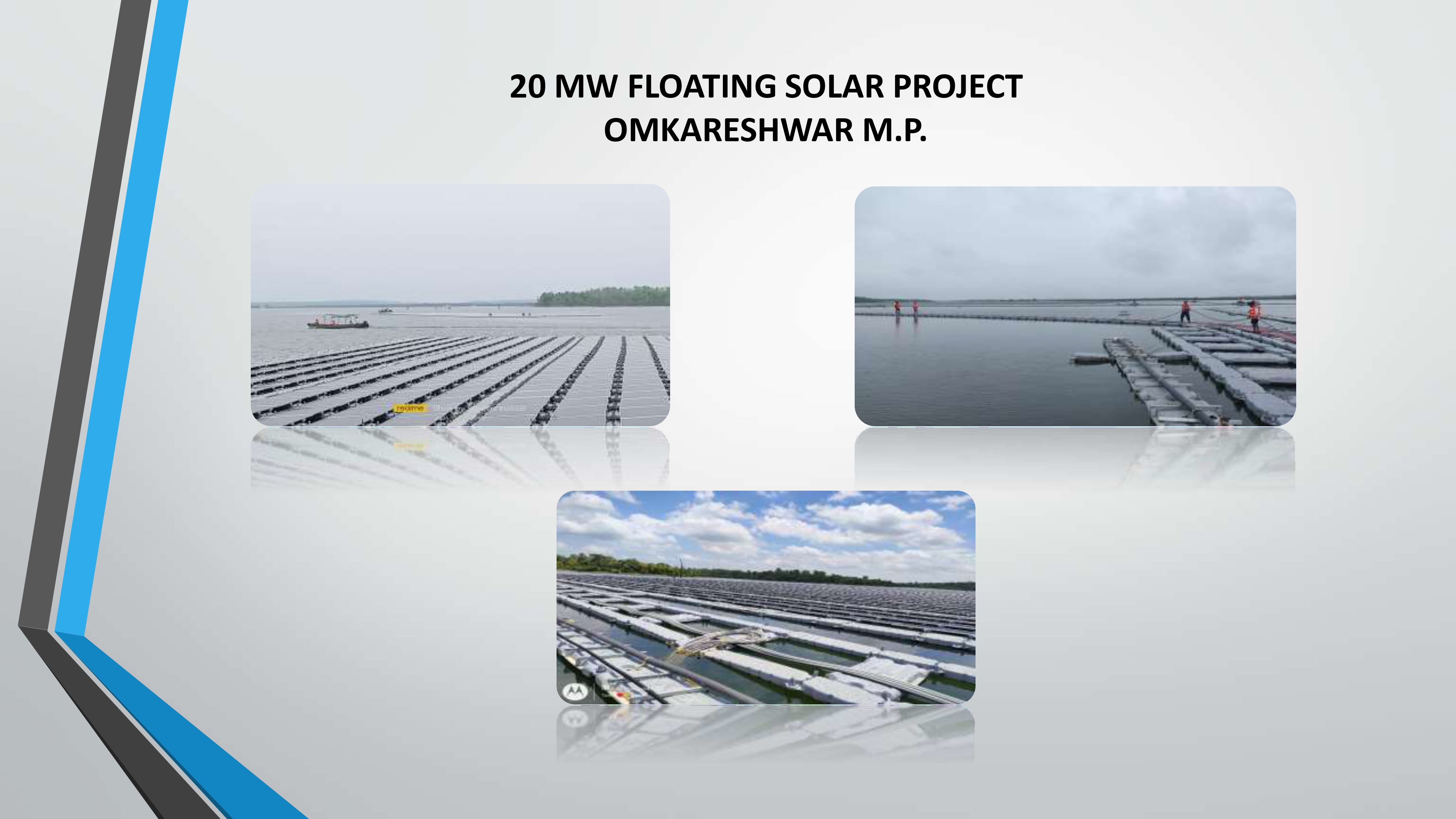 Floating solar arrays